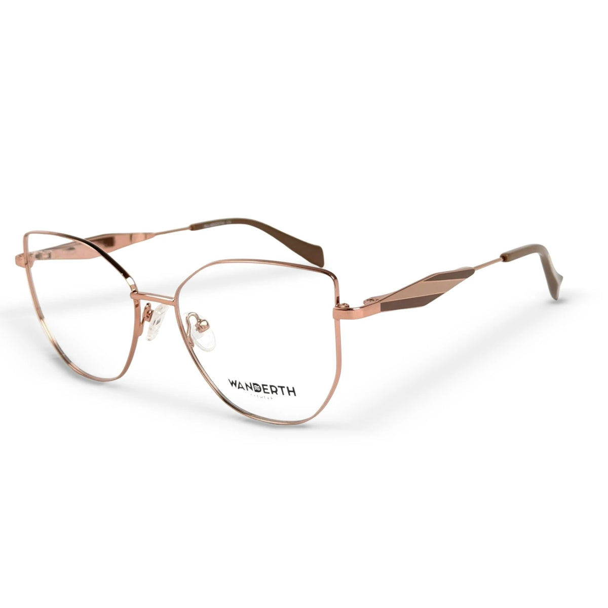 Montura Metálica D3635 - Rosa · Transparente · Café