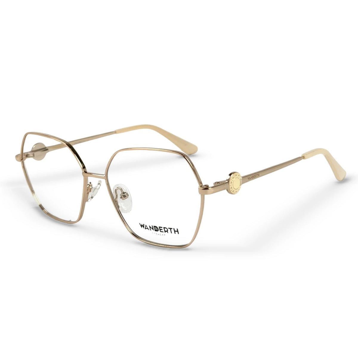 Montura Metálica LE8843 - Dorado · Transparente · Beige