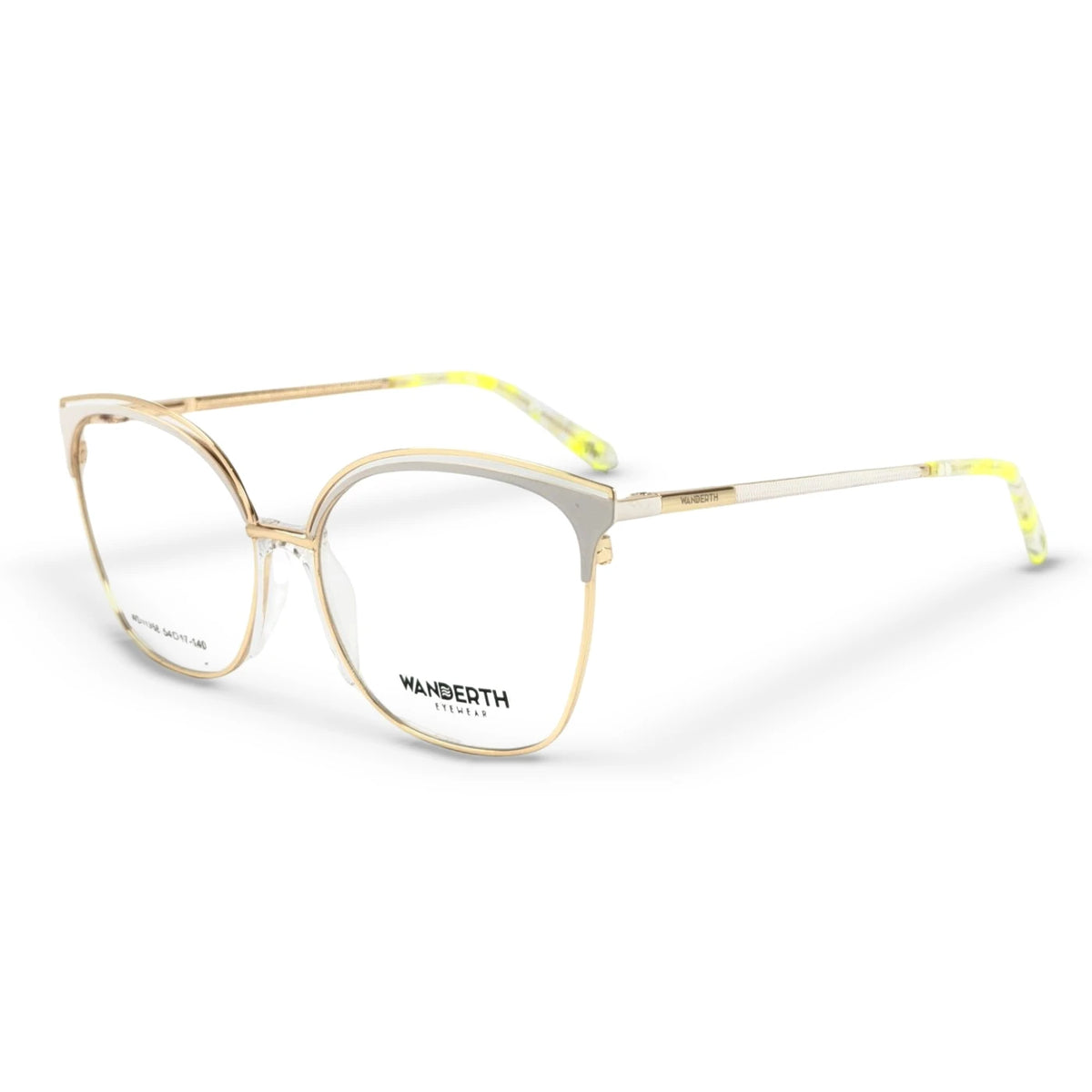 Montura Metálica WD11358 - Dorado · Transparente · Verde 2