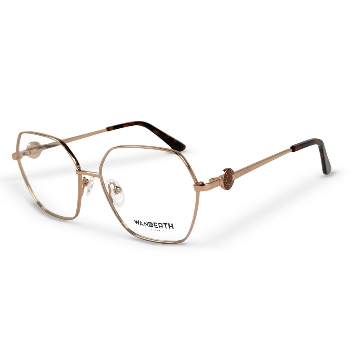 Montura Metálica LE8843 - Dorado · Transparente · Animal Print