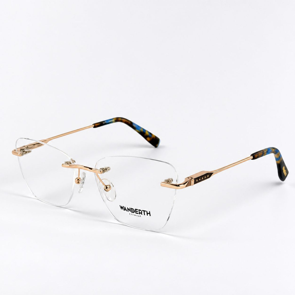 Montura Metálica LE6214 - Dorado · Transparente · Negro