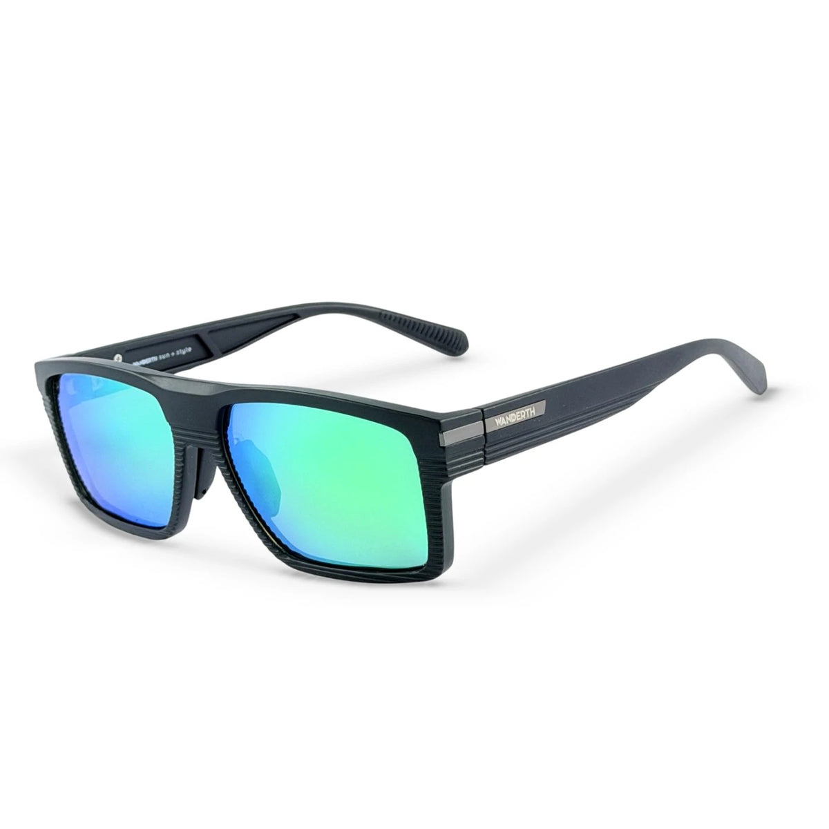 Gafa de Sol TR7523 - Negro · Espejo Verde · Negro