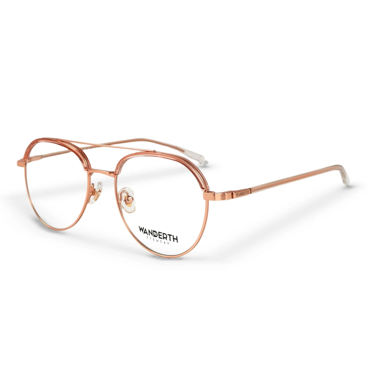 Montura Metálica M2209 - Rosa · Transparente · Dorado