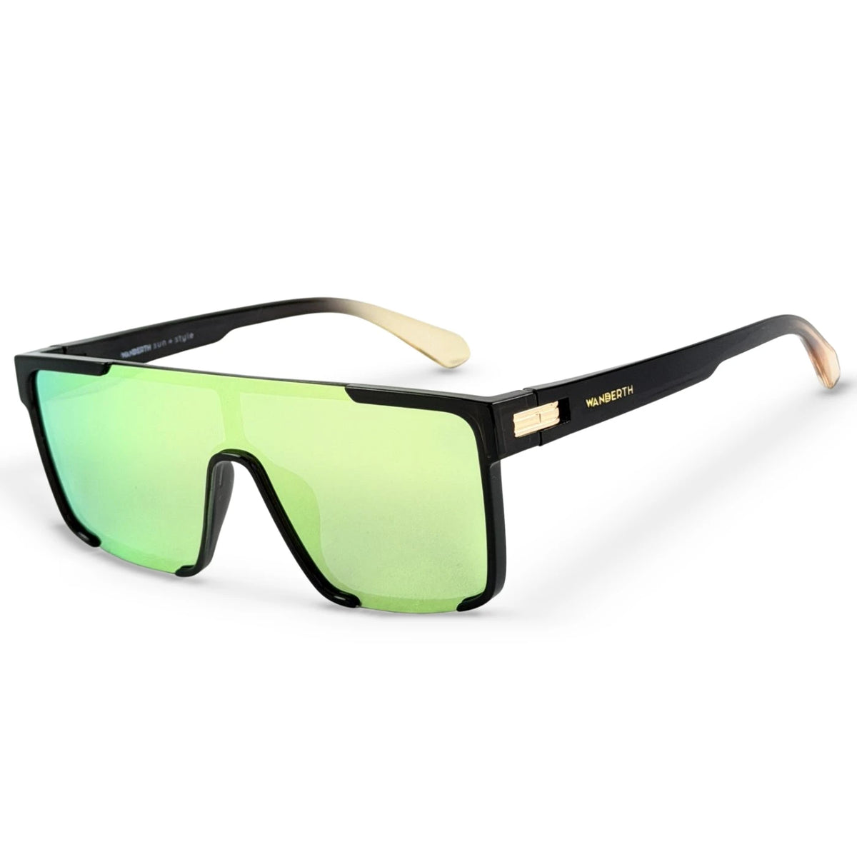 Gafa de Sol TR7543 - Negro · Espejo Verde · Negro