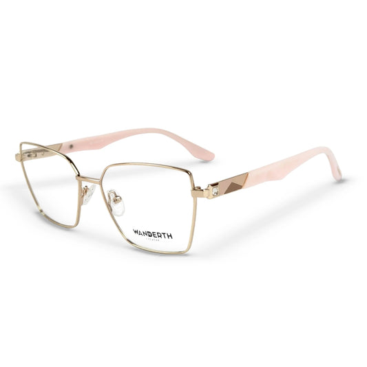 Montura Metálica D3657 - Dorado · Transparente · Rosa