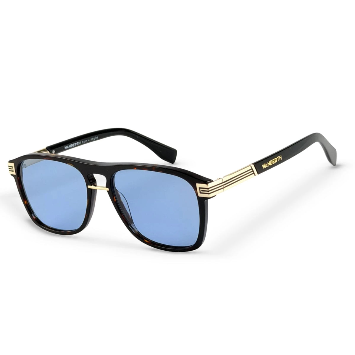 Gafa de Sol 2400 - Animal print · Azul · Dorado