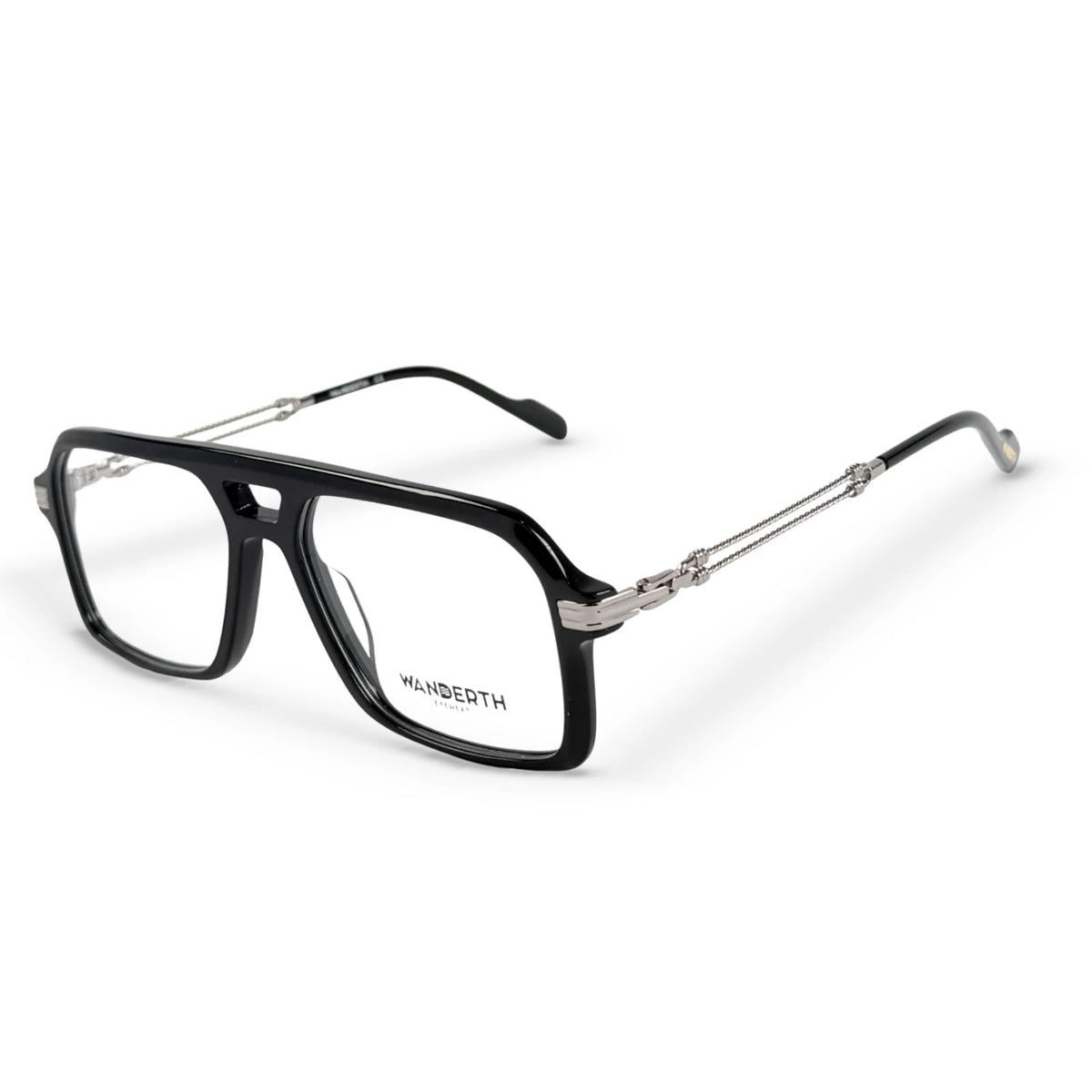 Montura Acetato y TR90 2688 - Negro · Transparente · Plata