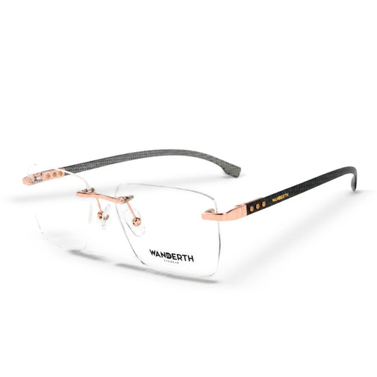 Montura Metálica 3034 - Oro Rosa · Transparente · Gris