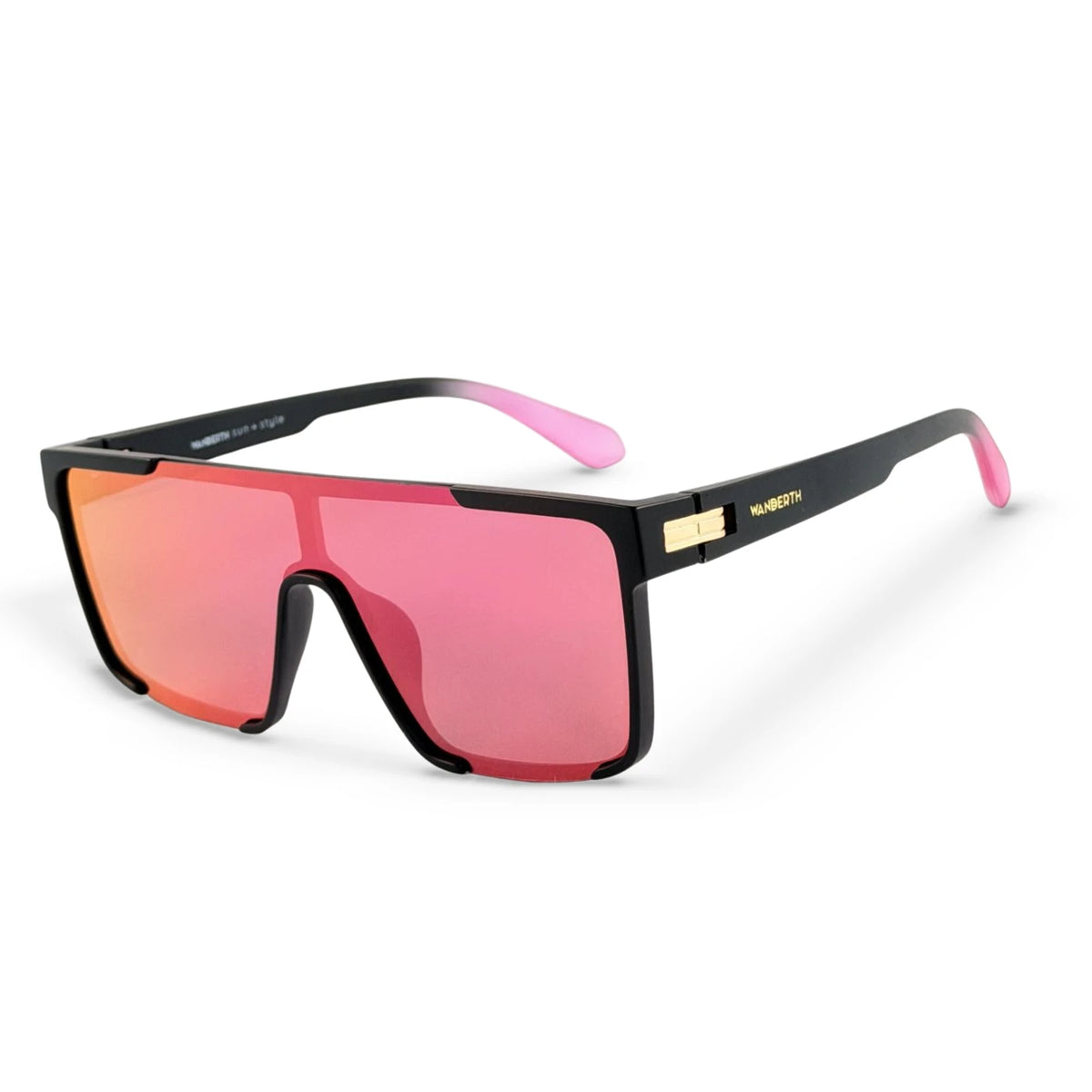 Gafa de Sol TR7543 - Negro · Espejo Rojo · Negro