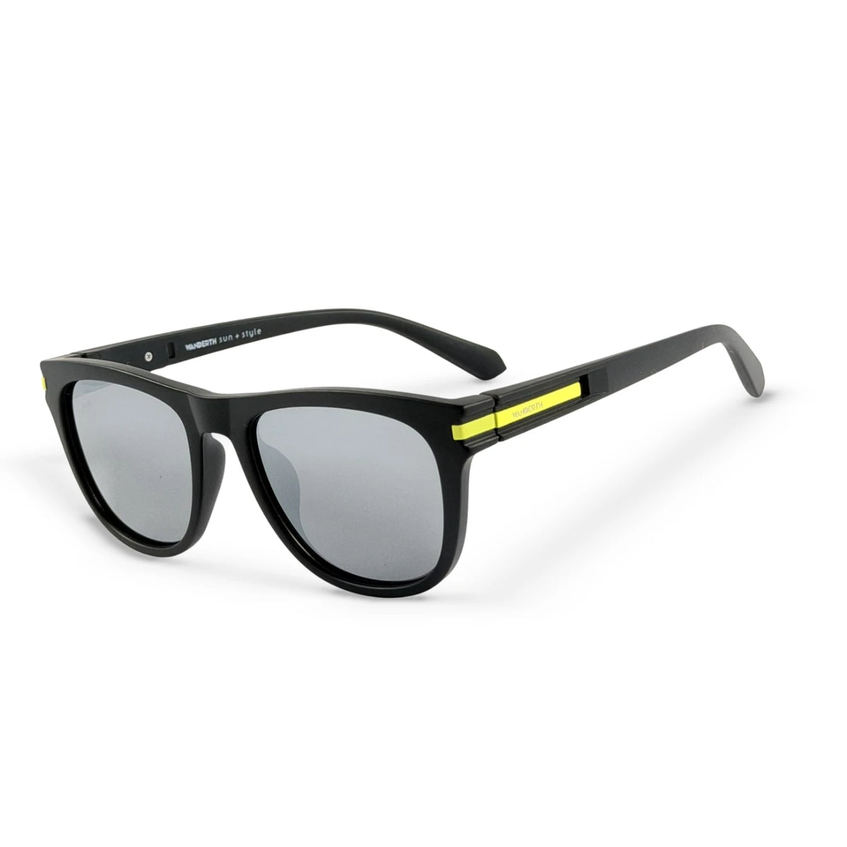 Gafa de Sol TR7551 - Negro · Espejo Plateado · Negro