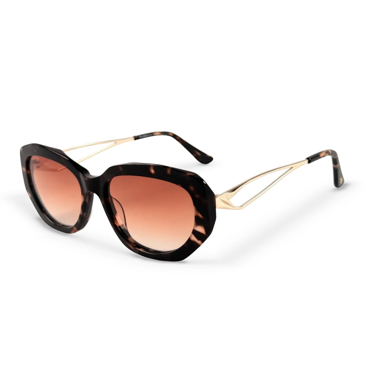 Gafa de Sol VS7506 - Animal Print · Café · Dorado
