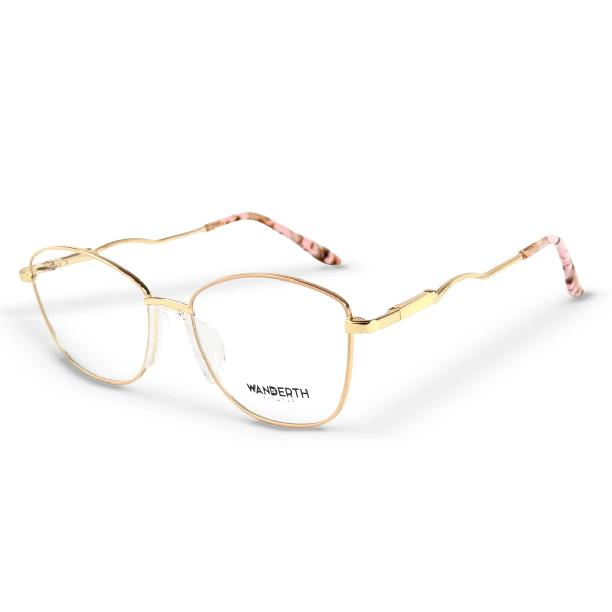 Montura Metálica YM7709 - Dorado · Transparente · Dorado