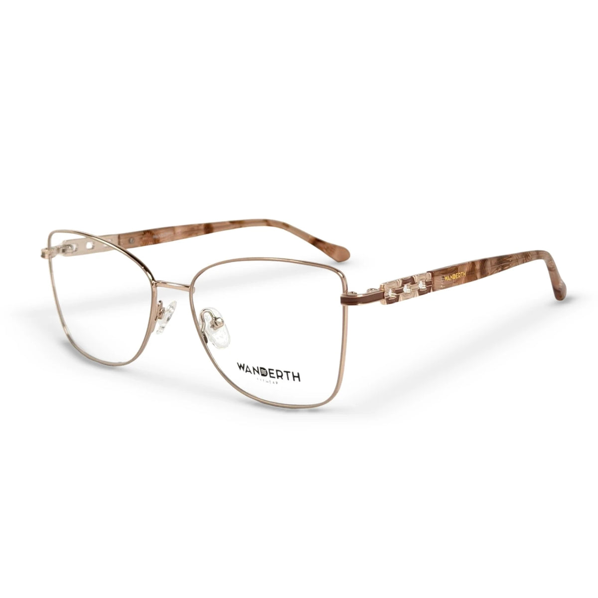 Montura Metálica MG39096 - Dorado · Transparente · Animal Print